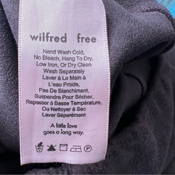 Aritzia Wilfred Free Daria Faux Suede Leggings Size Medium - Picture 11 of 12